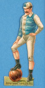 準備はいいですか、サッカー選手の切り抜き、1880年代〜90年代 作： English School