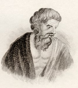 1825年に出版された「クラベス歴史辞典」からのアリストマコス 作： English School