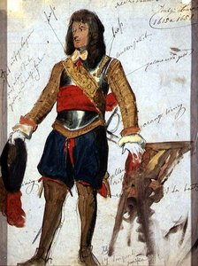 パリ、ルーヴル美術館所蔵の甲冑（1615年頃）1850年頃（紙に水彩、グワッシュ 作： English School