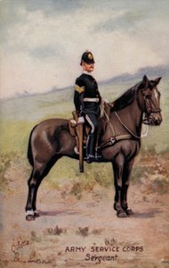 陸軍奉仕団、軍曹（カラーリトグラフ 作： English School