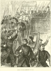 1871年3月、パリの大司教の逮捕 作： English School