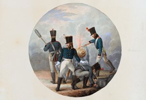 砲兵」1807年頃（水彩・紙