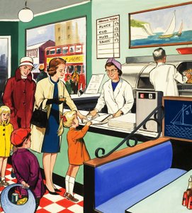 フィッシュアンドチップス店で 作： English School