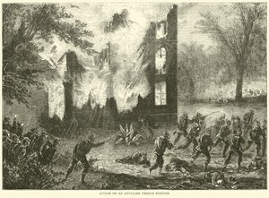 1870年10月、フランスの上級職への攻撃 作： English School