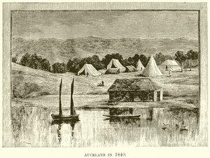 1840年のオークランド 作： English School