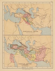 バビロニア帝国；ペルシャ帝国（カラーリトグラフ）