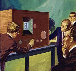 ベアードは、部屋全体に静止画像を送信できることを示した 作： English School