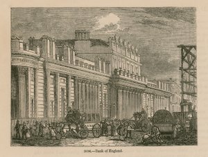 イングランド銀行、ジョンソーンズサウスフロント、1823年 作： English School