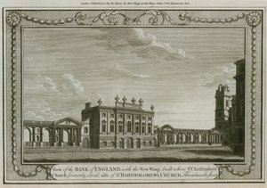 イングランド銀行、ウェストウィング、1783年、ロバートテイラー卿 作： English School