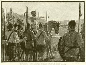 バノックバーン：戦闘前にブルースが部隊を振り返る 作： English School