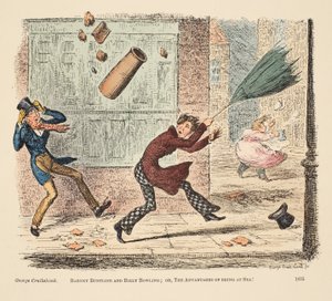Barney Buntline and Billy Bowling; or, The Advantages of Being at Sea, pub.1835年（手彩色彫刻）。 作： English School