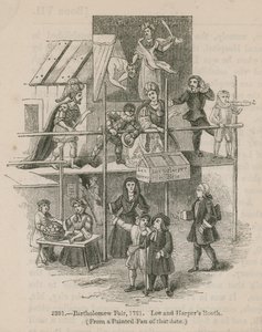 バーソロミュー・フェア、1721;リーアンドハーパーズブース 作： English School