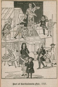 バーソロミュー・フェア、1721;リーアンドハーパーズブース 作： English School