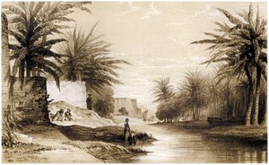 バスラ、1834-37年頃（ドローイング 作： English School