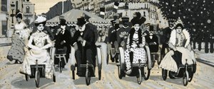 バスチェアは観光客に人気だった