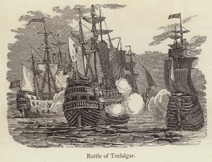 トラファルガーの戦い（彫刻 作： English School