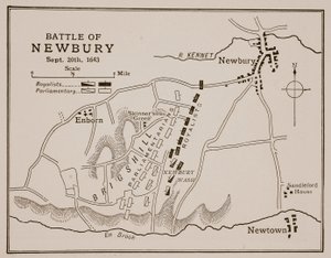 ニューベリーの戦い、1643年9月20日 作： English School
