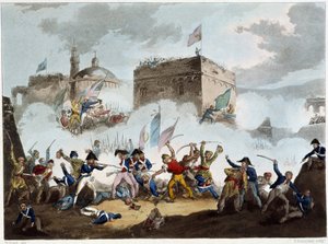 1799年5月8日、アクレの聖ヨハネの戦い - サザーランド、デュブール、ロンドン、ジェンキンスによる「ナポレオン戦争」の中で。 作： English School