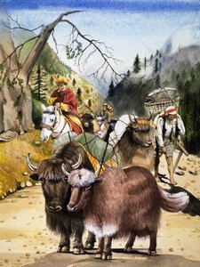 荷を負った獣たち（『自然の王国』より 作： English School
