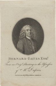 バーナードゲイツ、1784年（点描彫刻） 作： English School