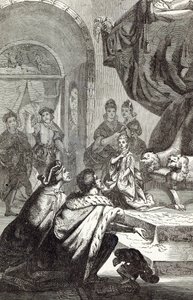 フランス王女とリチャード2世の婚約、「カッセルの図解されたイングランドの歴史」のイラスト