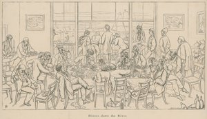 鳥瞰的な社会観：川での夕食 作： English School