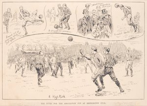 1891年3月23日、The Illustrated Sporting and Dramatic NewsのBlackburn Rovers vs. Nottingham County 作： English School