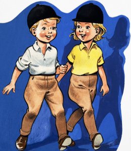 ジョードプルの少年と少女