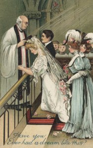 結婚式のブライズメイド（カラーリトグラフ 作： English School