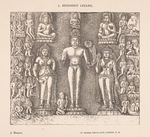 ジェームズ・ファーガソンとJ.バージェスによるインドの洞窟寺院からの仏教の連祷 作： English School