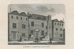 1791年にクラーケンウェルクローズの建物 作： English School