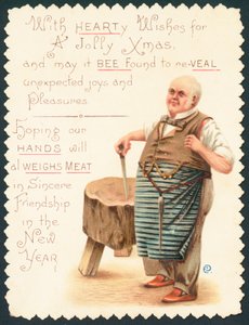 肉屋、クリスマスカード