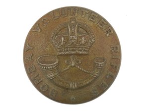 ボタン、ボンベイボランティアライフル、1901-1947 作： English School