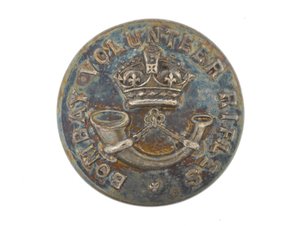 ボタン、ボンベイボランティアライフル、1901年以前 作： English School