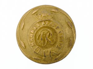 ボタン、マドラススタッフ軍団、1861-1876。 作： English School