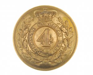 ボタン、将校、第4ベンガルヨーロッパ連隊、1855-1861 作： English School