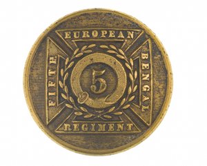 ボタン、将校、第5ベンガルヨーロッパ連隊、1858-1860 作： English School