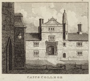 ケンブリッジ大学の一部であるカイウスカレッジ 作： English School
