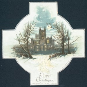 カンタベリー大聖堂、クリスマスカード 作： English School