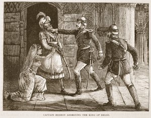 デリー王を逮捕したホドソン船長、カッセルズのイラスト入りイギリスの歴史
