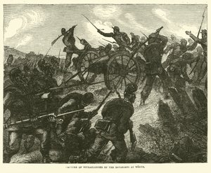 1870年8月のワースでのバイエルン人によるミトラィユーズの捕獲 作： English School