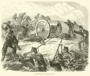 1870年10月、フィールドガンの捕獲 作： English School