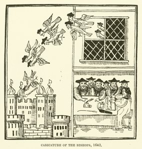 司教の風刺画、1642 作： English School
