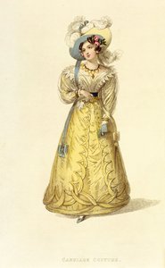 キャリッジコスチューム、アッカーマンズリポジトリ美術館のファッションプレート、c.1827