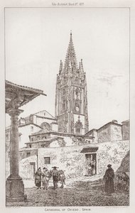 スペイン、オビエドのカテドラル（彫刻 作： English School