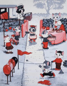 猫と女の子 作： English School