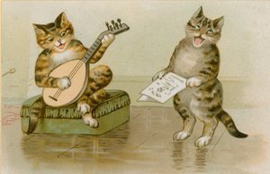 音楽を作る猫 作： English School