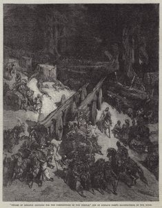「神殿建設のためのレバノン杉」ギュスターヴ・ドーアの聖書挿絵のひとつ（エングレーヴィング 作： English School