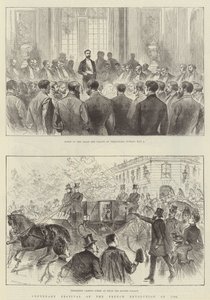 1789年のフランス革命の100周年記念祭（エングレービング 作： English School