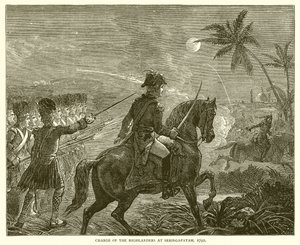1792年のセリンガパタムでのハイランダーの突撃 作： English School